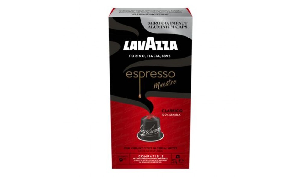 Boutique Lion - Lavazza 10 Capsules compatibles Nespresso® Aluminium Maestro classico